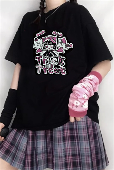 Anime Trick Or Treat Oversize T-shirt