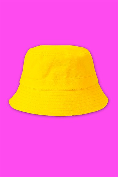 Sarı Bucket Şapka